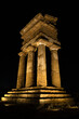 Antique Greek Temple Ruin of Dioscuri From the Valley of the Temples in Agrigento, Sicily