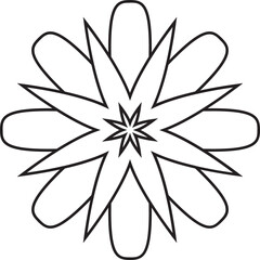 Flower outline