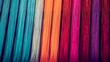 Multicolored straight strands texture background, sewing equipment, loom equipment at a garment factory, Generative AI