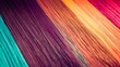 Multicolored straight strands texture background, sewing equipment, loom equipment at a garment factory, Generative AI