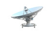 Dish for Satellite Reception Isolated on a Transparent Background PNG. Generative AI