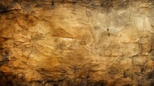 Old Parchment Paper Sheet Ancient Vintage Texture Background With Cracked Edges Generative AI Illustration