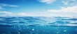 Blue ocean water Generative AI technology.	
