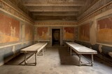 Fototapeta Przestrzenne - Ancient Rome - Home: Triclinium. Generative AI