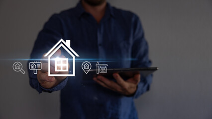 real estate concept, home loan application, performance assessment and property value, contracts and