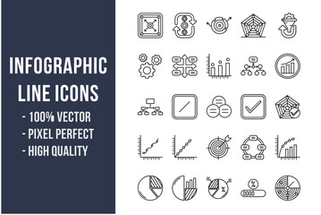 Wall Mural - Infographic Line Icons