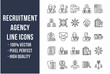 © SAMDesigning - Recruitment Agency Line Icons