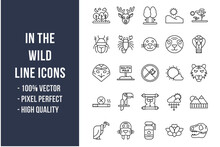 In The Wild Line Icons