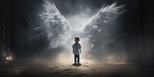 Little Child Angel. The Topic Is The Loss Of A Child. Generative AI