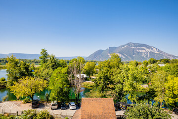 Poster - Vue depuis le village de Chanaz