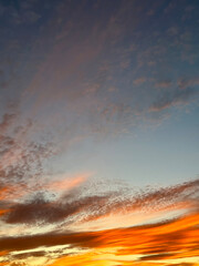 Poster - dramatic sunset sky with clouds