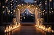 Elements of the wedding decor of the night ceremony.