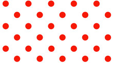 Seamless Pattern With Red Polka Dot 