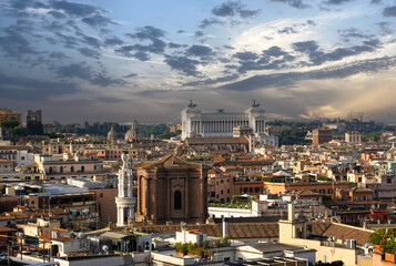 Wall Mural - PANORAMA DI ROMA