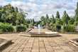 London, England - July 11, 2023: Ornamental gardens, ponds and fountains in Hyde Park in London
