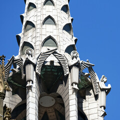 Wall Mural - several angels with elements of art deco on the crossing tower of the Cologne Cathedral