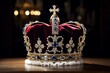 Regal Gold britain crown. King cross. Generate Ai