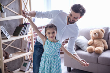 Wall Mural - Father and daughter