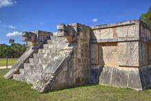 Platform Of The Eagles And Jaguars, Chichen Itza; Yucatan, Mexico