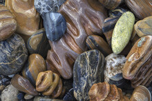 The Various Rocks That Can Be Found Along The Wind River, Peel Watershed; Yukon, Canada