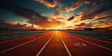 Fototapeta  - close-up view of the international track and field competition