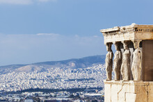 Caryatid Porch Of The Erechtheion; Athens, Greece