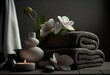 © View Stock - AI generated illustration SPA towel