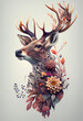 © View Stock - AI generated illustration deer
