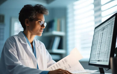 Aufkleber - Medical Coding Bill, Accountant and bookkeeper at hospital.