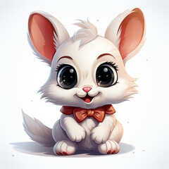 Poster - cute rabbit cartoon