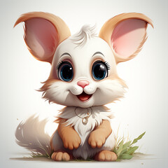 Poster - cute rabbit cartoon