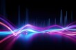 © AKKA - abstract futuristic background with pink blue glowing neon moving high speed wave lines and bokeh lights. Data transfer concept Fantastic wallpaper