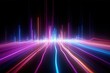 © AKKA - abstract futuristic background with pink blue glowing neon moving high speed wave lines and bokeh lights. Data transfer concept Fantastic wallpaper