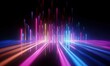 © AKKA - abstract futuristic background with pink blue glowing neon moving high speed wave lines and bokeh lights. Data transfer concept Fantastic wallpaper
