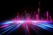 © AKKA - abstract futuristic background with pink blue glowing neon moving high speed wave lines and bokeh lights. Data transfer concept Fantastic wallpaper