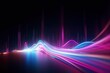 © AKKA - abstract futuristic background with pink blue glowing neon moving high speed wave lines and bokeh lights. Data transfer concept Fantastic wallpaper