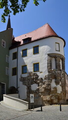 Sticker - Historical Building in the Old Town of Regensburg, Bavaria