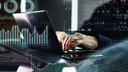 Aufkleber - Financial KPI Data Profits Dashboard