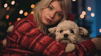  Cozy Christmas dogs festive attire winter snuggles, Background Image,Desktop Wallpaper Backgrounds, HD