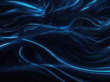 Abstract Background. Blue - Black Palette. Raster Fractal Graphics.