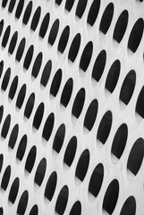 Aufkleber - Cement wall Circle dot Geometric pattern Architecture details 