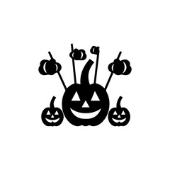 Wall Mural - Halloween illustration isolated on white background