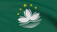 Macau Flag Loop Background
