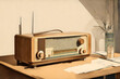 © freelanceartist - A generic art deco 1930's style radio done as a pencil sketch.