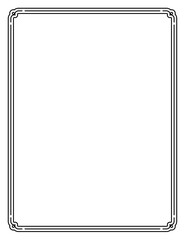 Wall Mural - vector frame border. vintage poster, invitation, certificate, business card, book cover, or menu pag