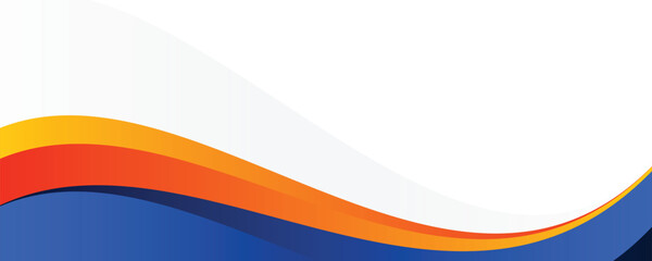 Wall Mural - modern banner background design. banner template with dynamic wave shapes.