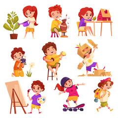 Sticker - Children Creative Hobbies Set