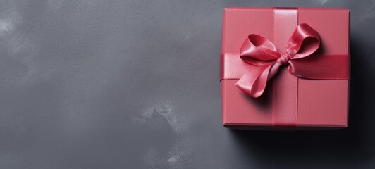 colorful ribbon gift box present copyspace, ai