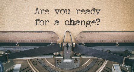 Wall Mural -  Vintage typewriter - Are you ready for a change
