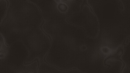 Poster - Abstract Minimal Mesh Waving Background/ 4k animation of an abstract fractal background with mesh surface and particle lines waving and depth of field blur